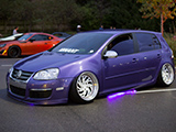 Purple Mk5 Volkswagen Rabbit
