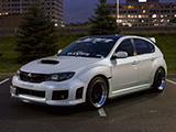 White Subaru WRX from Team Elevate