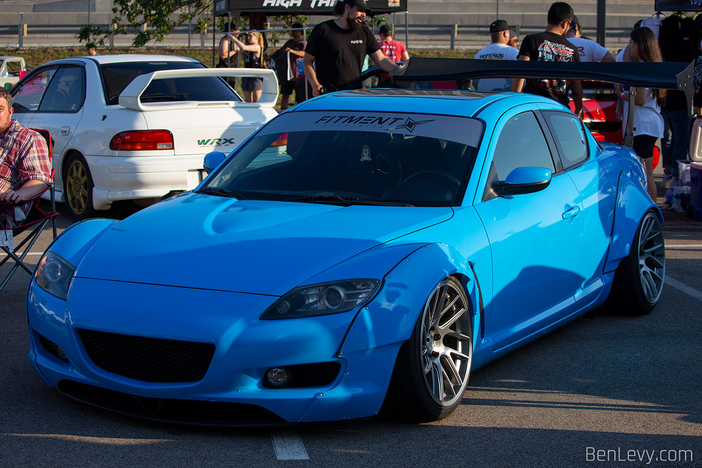 Blue Wrap on Mazda RX-8