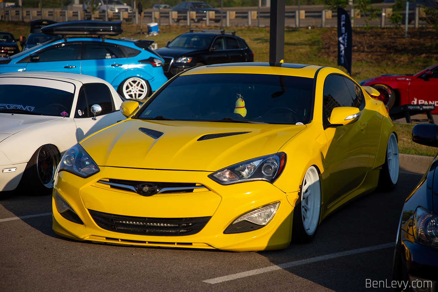 Yellow Hyundai Genesis Coupe