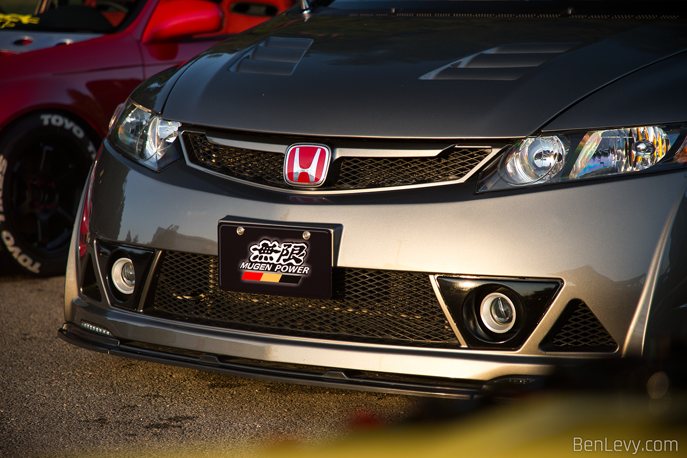 Mugen Power License Plate on front of Civic