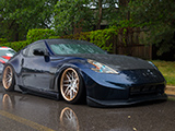 Blue Nissan 370Z at Tuner Evo Chicago in 2021