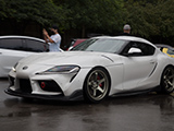 White Toyota Supra