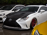 White Lexus RC350 F-Sport