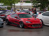 Red Scion FR-S from Vaded Mob