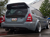 Bagged Grey Subaru Forester at Tuner Evolution Chicago