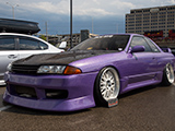 Purple Nissan Skyline at Tuner Evolution