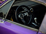 Leather-Wrapped NRG Innovations Steeing Wheel in NA Miata