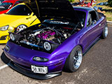 Purple Mazda Miata from Tuner Evo Chicago