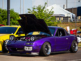 Purple Mazda Miata at teh Tuner Evolution Car Show