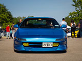 Front of Blue Toyota MR2