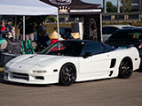 White Acura NSX at Tuner Evo Chicago