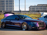 Purple Audi S5 Coupe with Airlift Suspension