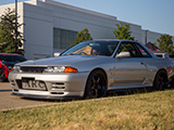 Silver Nissan Skyline GT-R