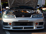 Front of Silver GT-R at Tuner Evo