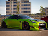 Slammed Nissan GT-R at Tuner Evolution Chicago
