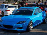 Blue Wrap on Mazda RX-8