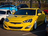 Yellow Hyundai Genesis Coupe