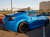 Bagged Blue Nissan 370Z