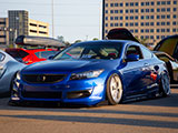 Bagged Accord Coupe at Tuner Evolution Chicago in 2021