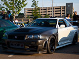 White Nissan Skyline GT-R at Tuner Evolution Chicago