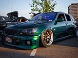 Green Lexus IS300 SportCross on 326Power Yabaking Gangsta Spoke Wheels