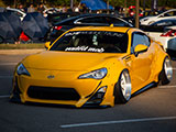 Yellow Widebody Scion FR-S
