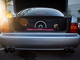 Subwoofers and Air Tank in Trunk of Lexus LS400