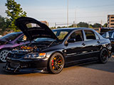 Black Lancer Evo 9 at Tuner Evolution