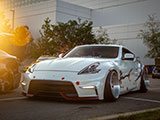 White Nissan Z34 at Tuner Evolution