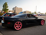 Black Acura NSX on Pink Wheels