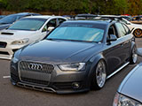Silver Audi Allroad with Reflective Tint