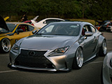 Bagged Lexus RC350 at Tuner Evolution Chicago