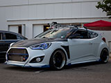 White Hyundai Veloster Turbo