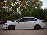 Aired-out White Subaru WRX