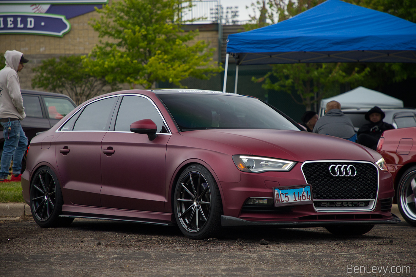 Wrapped Audi A3 Sedan at Tuner Fest