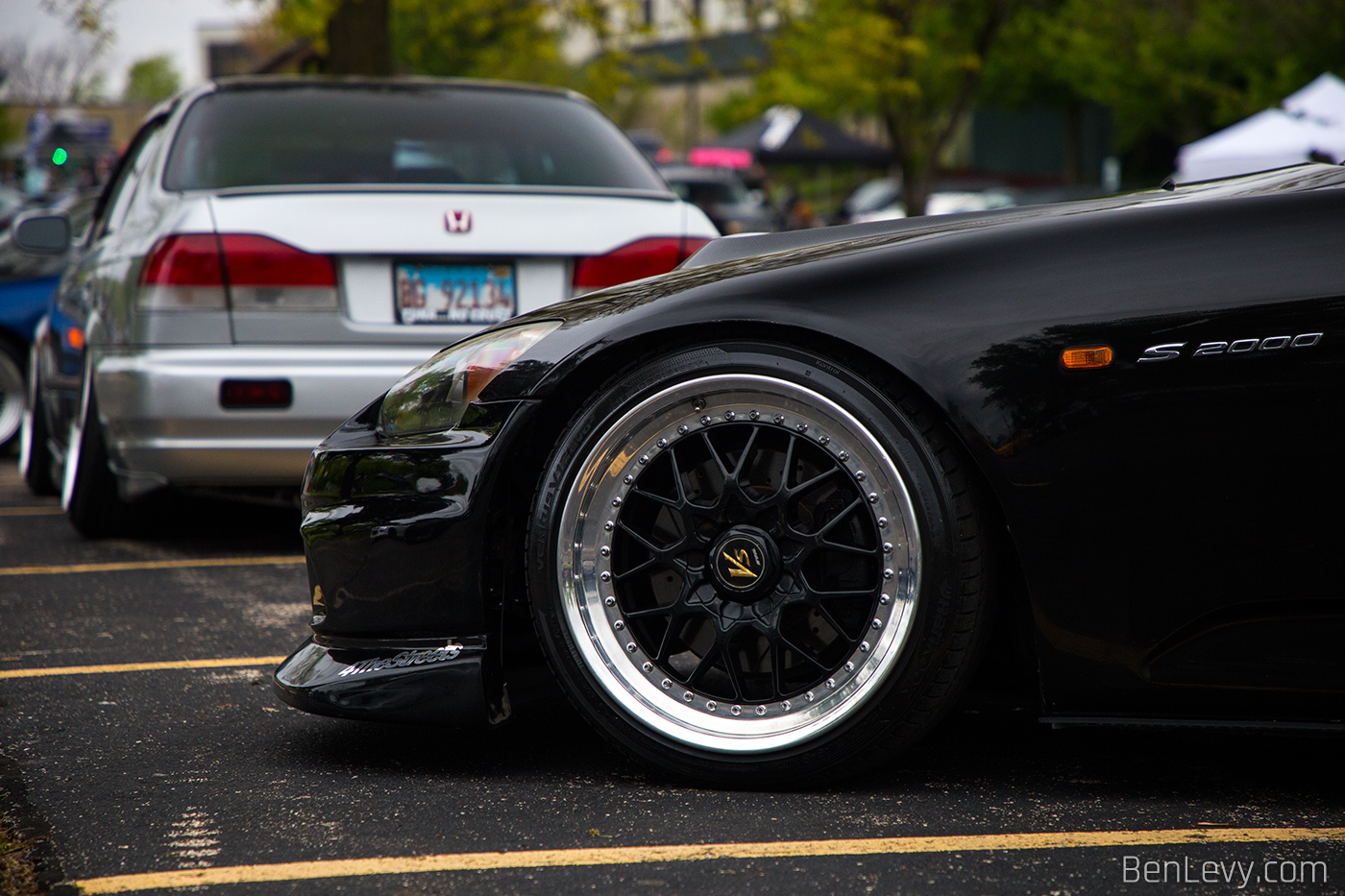 Work Wheel on Black Honda S2000