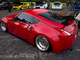 Red Nissan 370Z at Tuner Fest