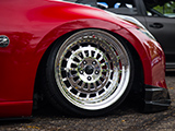 Front Wheel on Slammed Nissan 370Z