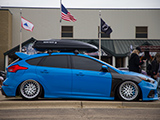 Side Profile of Bagged Ford Focus RS