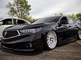 Black Acura TLX A-Spec with Work Wheels