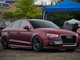 Wrapped Audi A3 Sedan at Tuner Fest