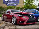 Bagged Red Lexus IS250