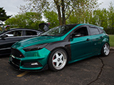 Green Wrap on Ford Focus ST