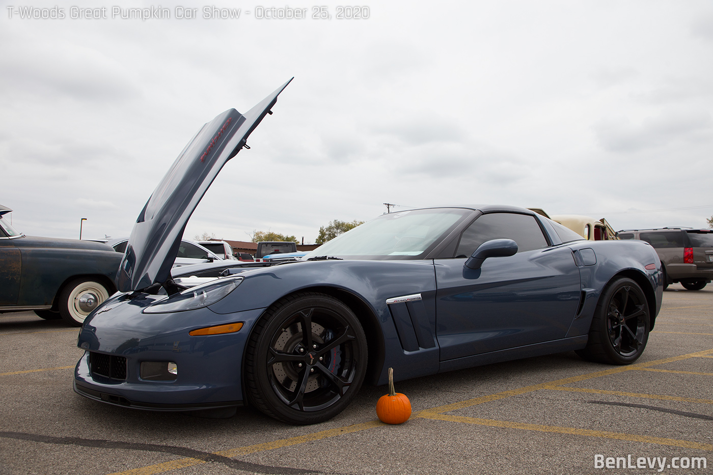 Blue Metallic Corvette Grand Sport