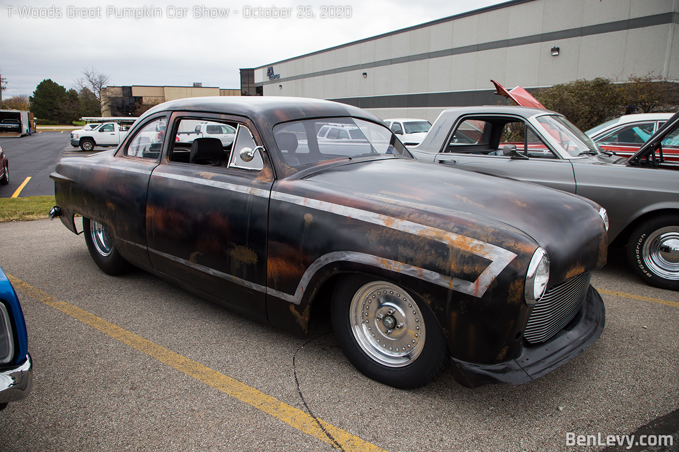 Black 1950 Shoebox Ford