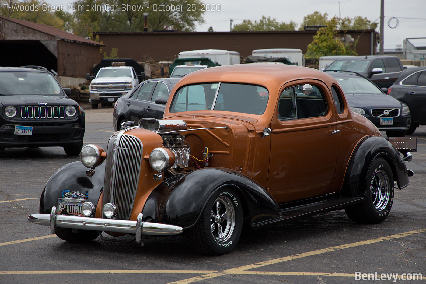 Orange Chevy Hotrod