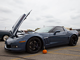 Blue Metallic Corvette Grand Sport