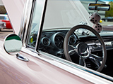 Pink Chevy Nomad steering wheel