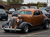 Orange Chevy Hotrod